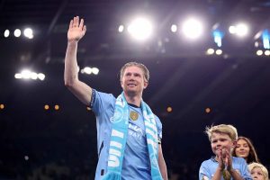 Kevin De Bruyne-Napoli, De Laurentiis ammette che è questione di pochi giorni durante la festa scudetto