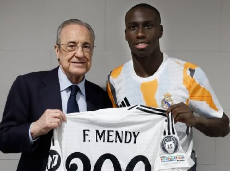 Florentino Perez e Ferland Mendy