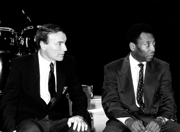 Altafini e Pelè - Foto Lapresse - Calcioinpillole.com