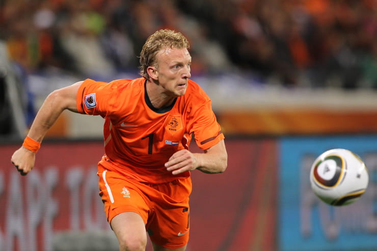 Kuyt in campo con la maglia dell'Olanda - Foto Lapresse - Calcioinpillole.com