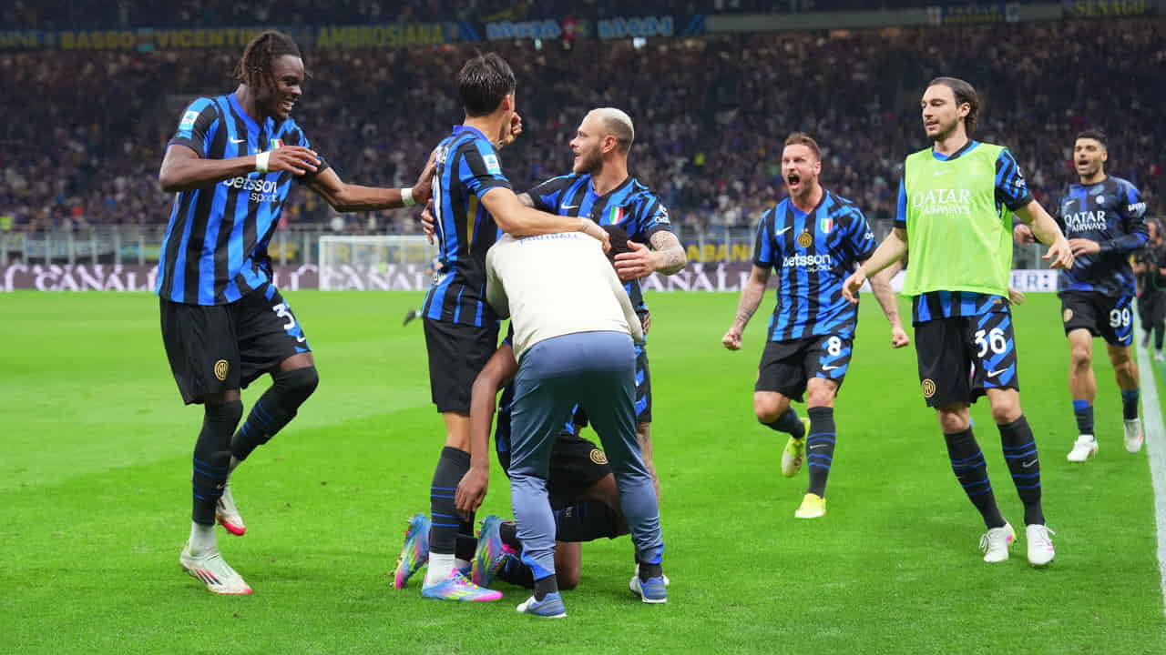 L'Inter festeggia una rete - Foto LaPresse - Calcioinpillole.com