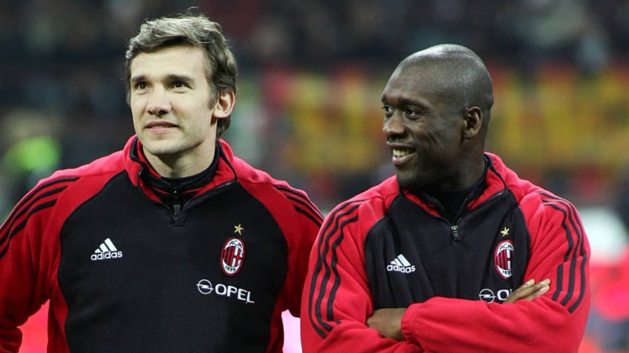 Shevchenko e Seedorf - Foto Lapresse - Calcioinpillole.com