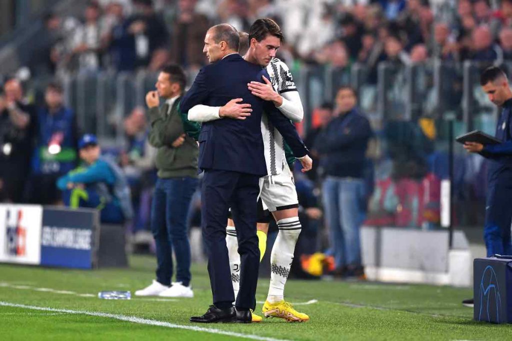 Allegri chiama Vlahovic al Milan: intrigo con la Juventus?