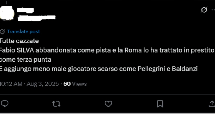 Il pensiero di un tifoso giallorosso 